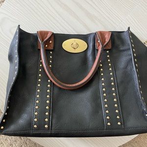 Black rivet bag